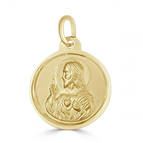 MEDALLA CORAZON DE JESUS 14MM