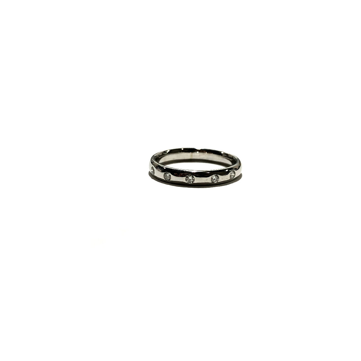 ANILLO O/BLANCO Y BTES 0.15 QT