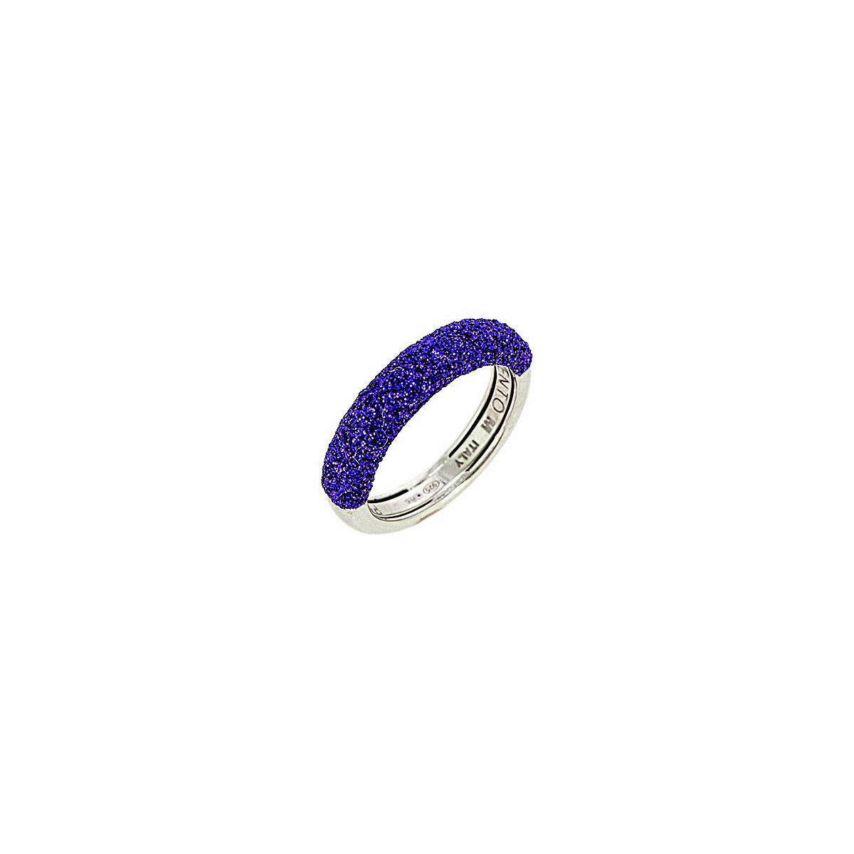 ANILLO PLATA RODIO Y POLVO VIOLA LONDRA