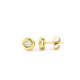 PENDIENTES CHATON ORO Y BTES 0.16 QT