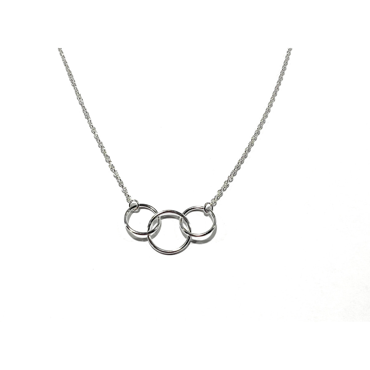 COLLAR PLATA TRES AROS