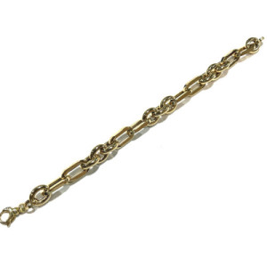 PULSERA ORO AMARILLO HUECA ESLABONES RE