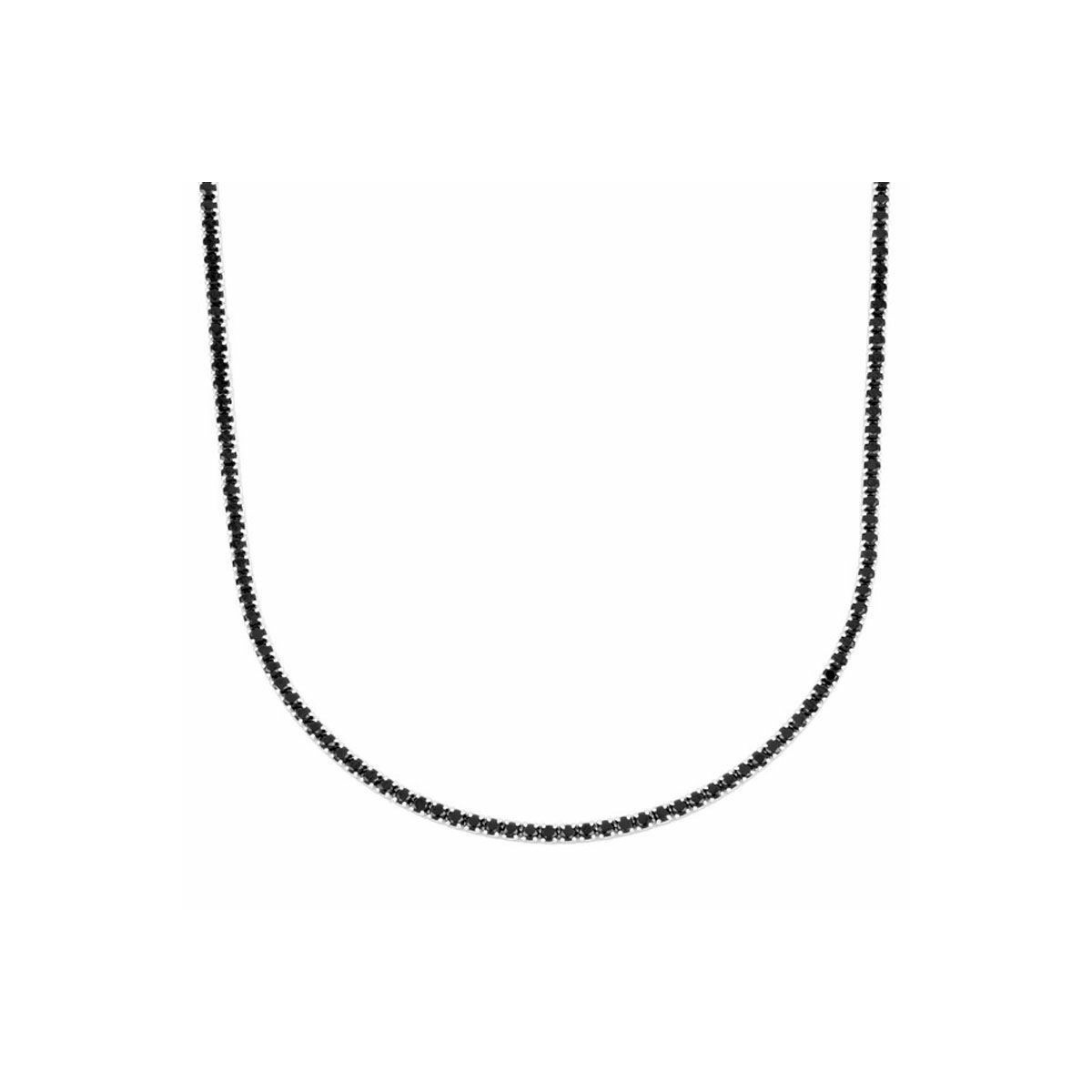 COLLAR RIVIERE PLATA 45 CM (2 MM) C.NEGR