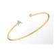 PULSERA INICIAL ORO Y BRILLANTES 0.11 QT