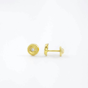 PENDIENTES BEBE ORO BRILLO