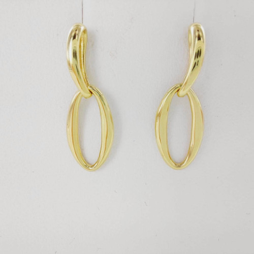 PENDIENTES ORO LARGOS ESLABONES