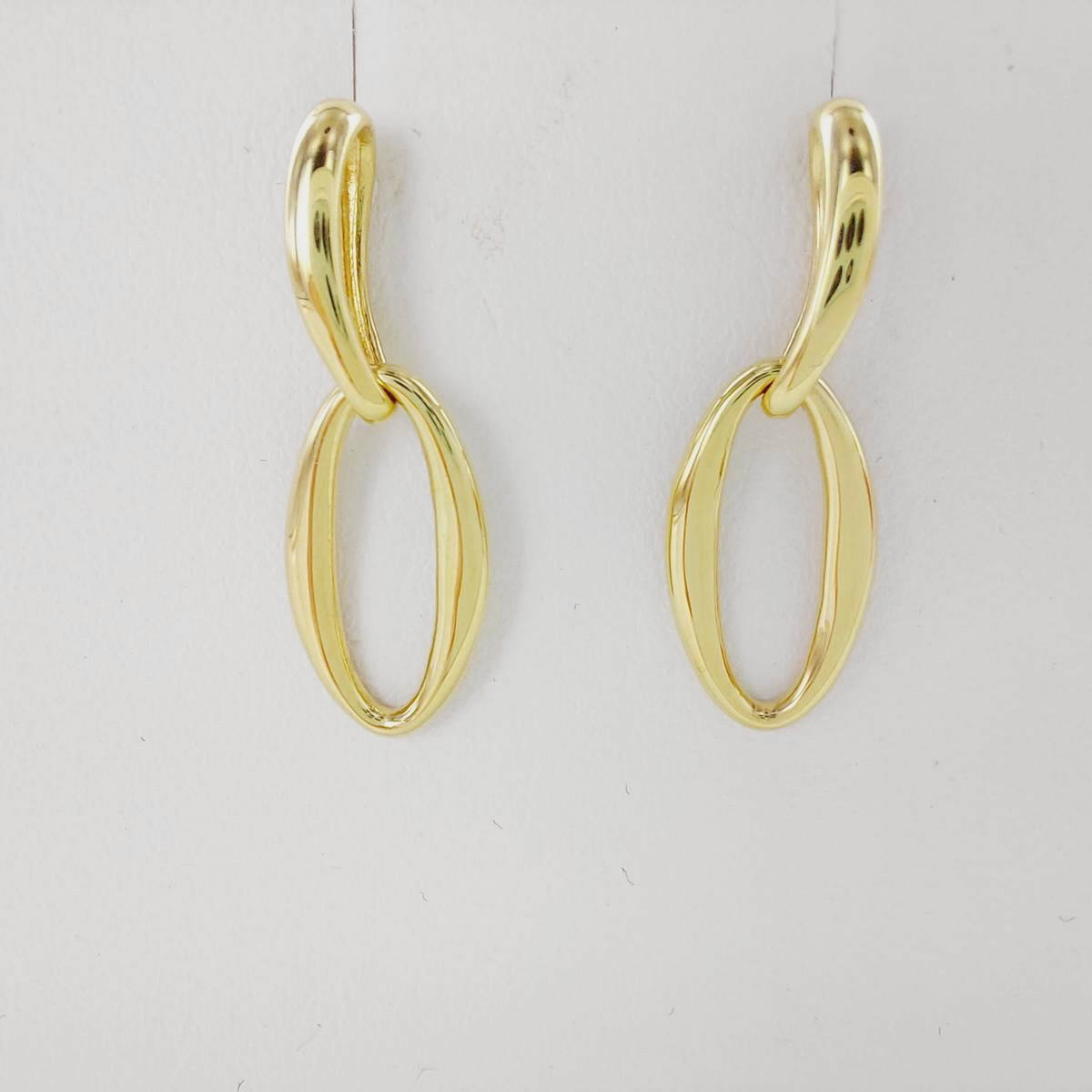 PENDIENTES ORO LARGOS ESLABONES