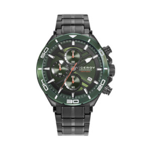 RELOJ ACERO IP NEGRO Y VERDE VICEROY