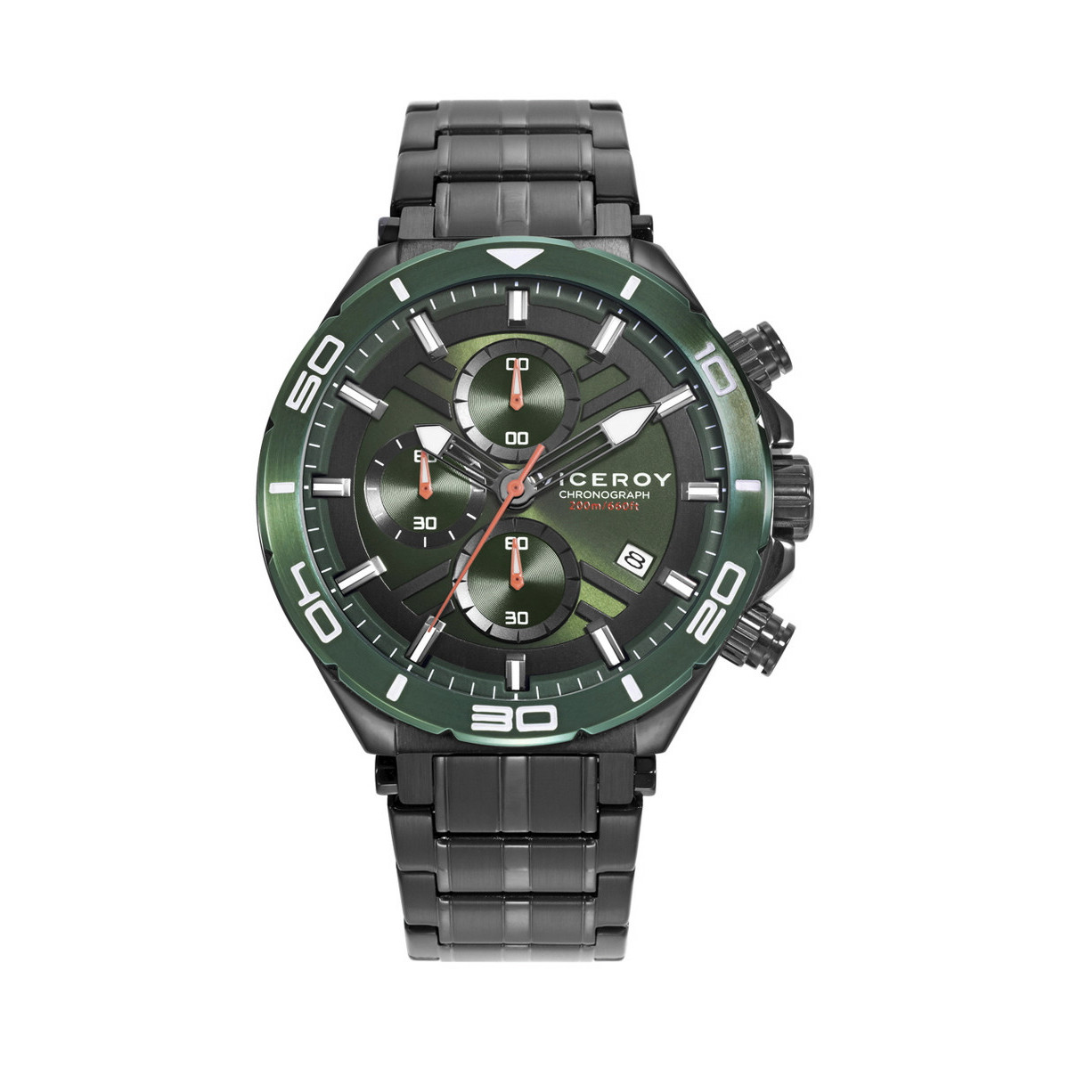 RELOJ ACERO IP NEGRO Y VERDE VICEROY