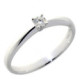 ANILLO ORO BLANCO Y BRILLANTE 0.08 QT