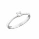 ANILLO ORO BLANCO Y BRILLANTE 0.08 QT