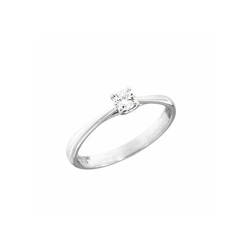 ANILLO ORO BLANCO Y BRILLANTE 0.08 QT