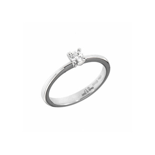 ANILLO ORO BLANCO Y BRILLANTE 0.08 QT