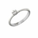 ANILLO ORO BLANCO Y BRILLANTE 0.09 QT