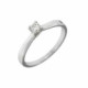 ANILLO ORO BLANCO Y BRILLANTE 0.09 QT